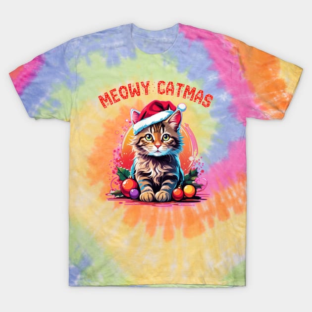 meowy catmas T-Shirt by sukhendu.12